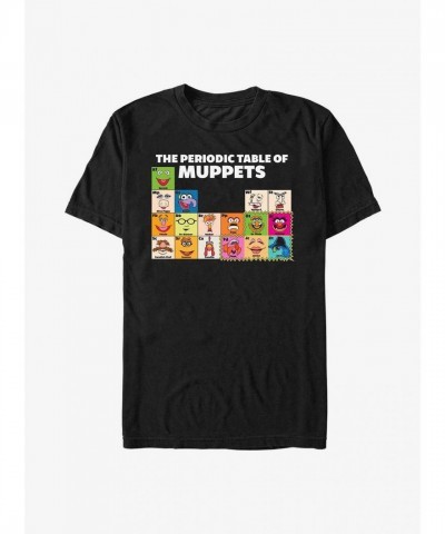 Disney Muppets Periodic Table Unisex T-Shirt - Black