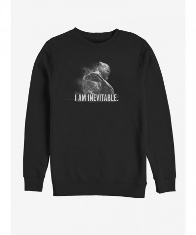 Marvel's Avengers Endgame Thanos Sweatshirt - Men's Black Cotton Blend