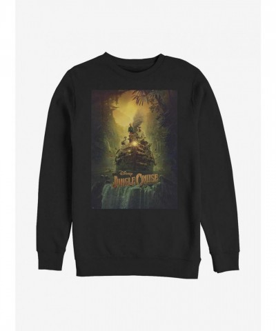Disney Jungle Cruise Crew Sweatshirt - Black Men's