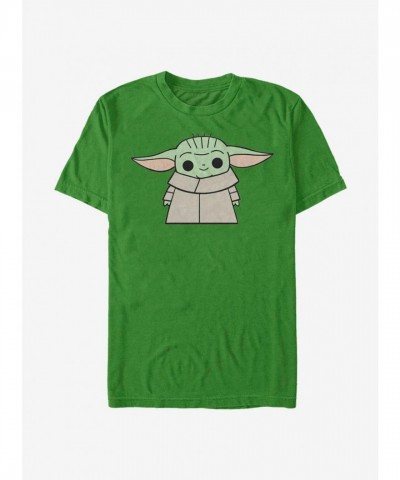 The Mandalorian Child Standing T-Shirt - Men's Green Cotton Tee