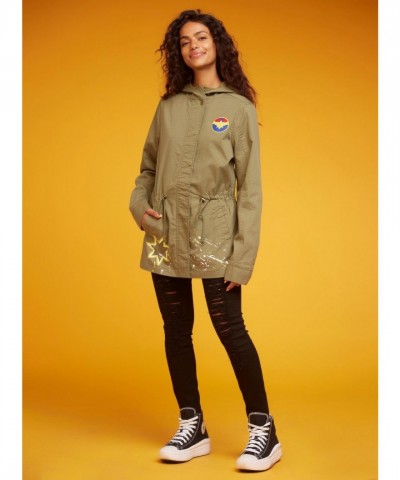 Her Universe Ms. Marvel Kamala Khan Patch Girls Anorak Jacket