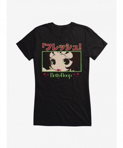 Betty Boop Anime Selfie Tee for Girls