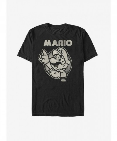 Nintendo Men's Classic Mario Black T-Shirt