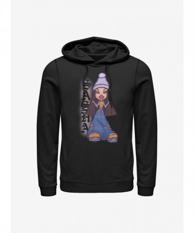 Bratz Sasha Fierce Stance Hoodie - Black Men's Size