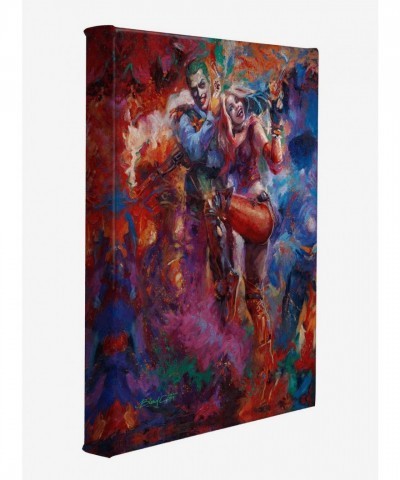 DC Comics Joker and Harley Quinn 14x11 Gallery Wrapped Canvas Art