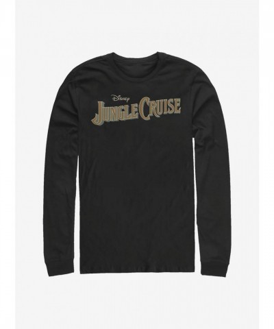 Disney Jungle Cruise Themed Long Sleeve Shirt - Men's Black
