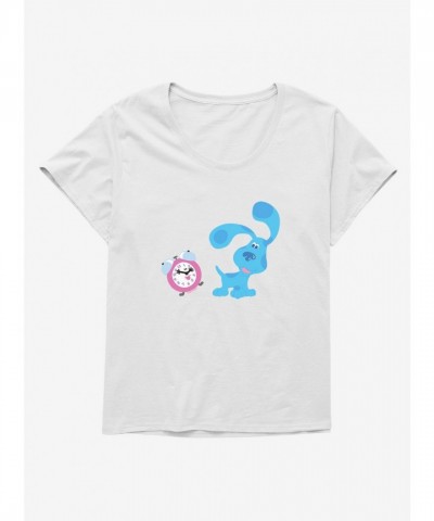 Blue's Clues Tickety Tock Girls Plus Size Comfortable Cotton T-Shirt