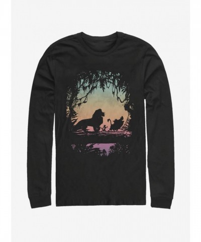 Disney The Lion King Adventure Long-Sleeve T-Shirt - Black Men's