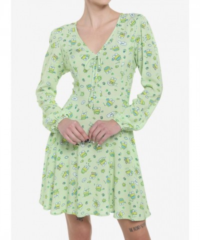 Keroppi Adorable Long-Sleeve Dress for Girls