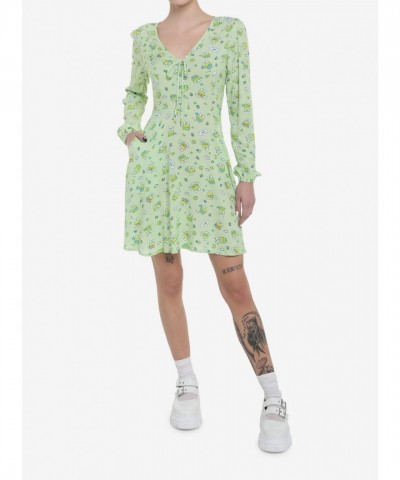 Keroppi Adorable Long-Sleeve Dress for Girls