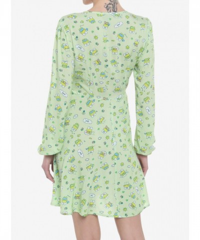 Keroppi Adorable Long-Sleeve Dress for Girls