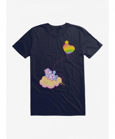 Care Bears Floating Love Design Men's T-Shirt - Blue