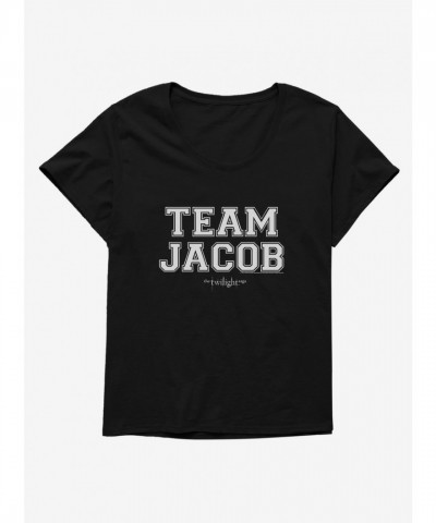Twilight Team Jacob Inspired Plus Size T-Shirt for Girls - Black