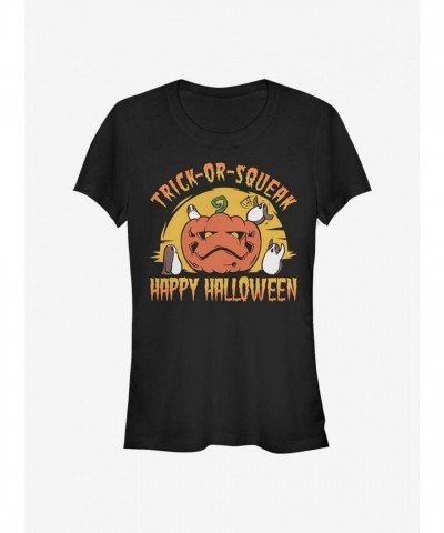Star Wars T-Shirt for Girls - Squeak Or Treat from The Last Jedi - Black
