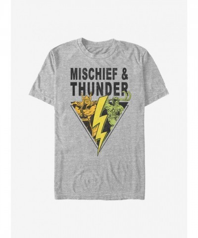 Marvel Heroes Thor Loki Graphic Tee - Grey Men's Size