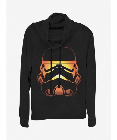 Star Wars Black Pumpkin Trooper Cowl Top for Girls