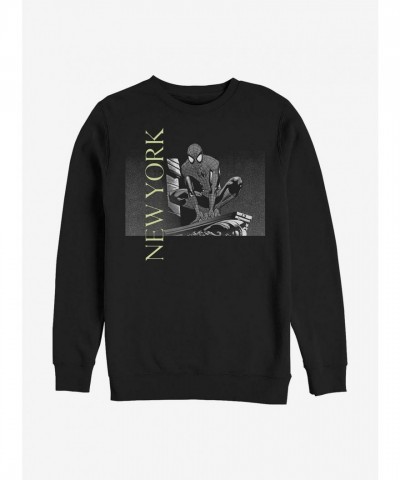 Marvel's Spidey New York Black Sweatshirt for Men