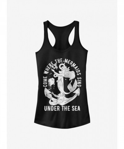 Disney Little Mermaid Ariel Tank Top for Girls - Black