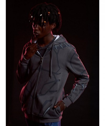 Our Universe Black Panther Cosplay Hoodie: Men's Unisex Marvel Hero Jacket