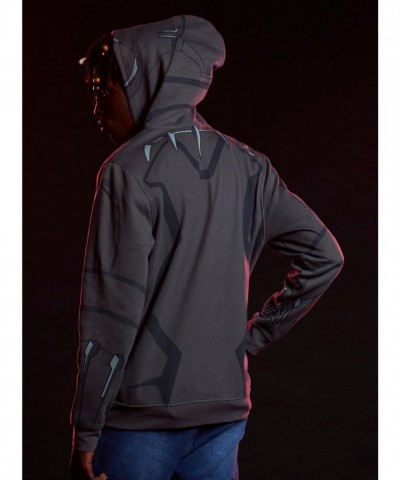 Our Universe Black Panther Cosplay Hoodie: Men's Unisex Marvel Hero Jacket