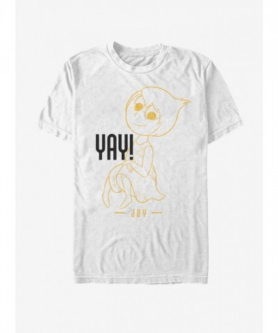 Disney Pixar Inside Out Joy T-Shirt for Men - White