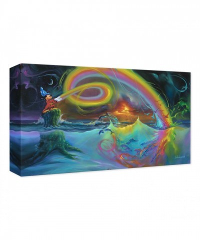 Sorcerer Mickey Mouse Giclée Canvas Art by Jim Warren – Inspired by Fantasia