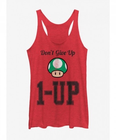 Nintendo Motivation Heather Red Racerback Tank Top for Girls