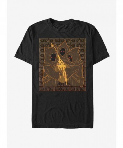 The Mandalorian Jawa Egg Tee - Black Men's Lightweight Cotton