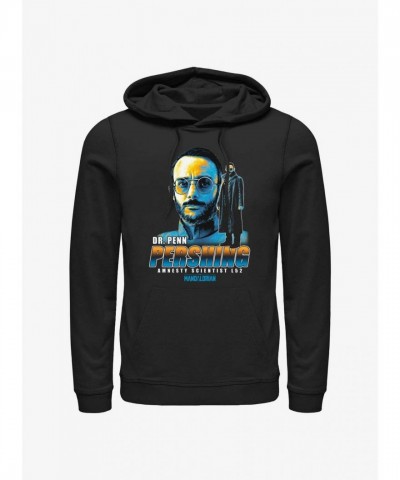 Star Wars Men's Dr. Penn Pershing Hoodie - The Mandalorian Scientist | Black