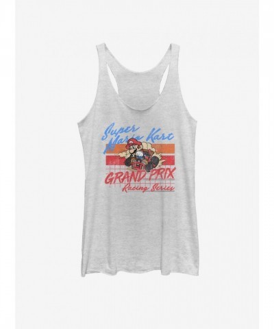 Nintendo Final Lap Girls White Tank Top