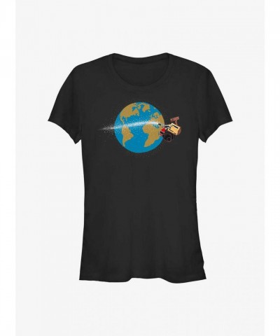Disney Pixar Wall-E Eco-Friendly T-Shirt for Girls - Black