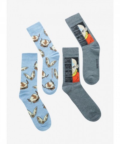 Avatar Air Nomads Adventure Crew Socks - Unisex Set of 2
