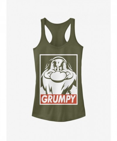 Disney Junior Girls Grumpy Tank Top in Green