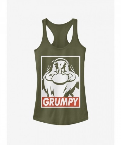 Disney Junior Girls Grumpy Tank Top in Green