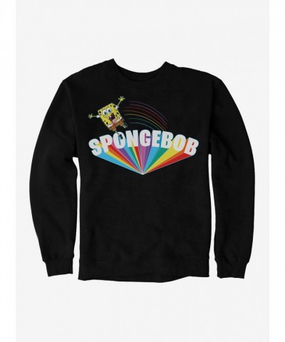 SpongeBob SquarePants Big Text Rainbow Unisex Sweatshirt