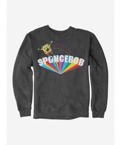 SpongeBob SquarePants Big Text Rainbow Unisex Sweatshirt