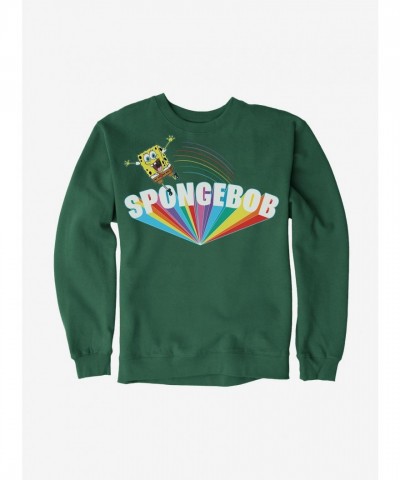 SpongeBob SquarePants Big Text Rainbow Unisex Sweatshirt