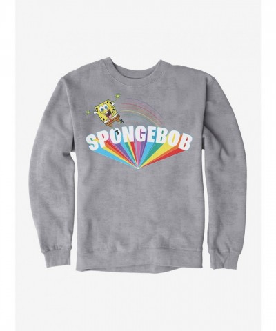 SpongeBob SquarePants Big Text Rainbow Unisex Sweatshirt