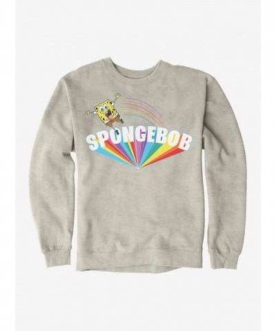 SpongeBob SquarePants Big Text Rainbow Unisex Sweatshirt