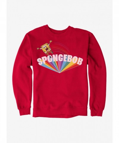SpongeBob SquarePants Big Text Rainbow Unisex Sweatshirt