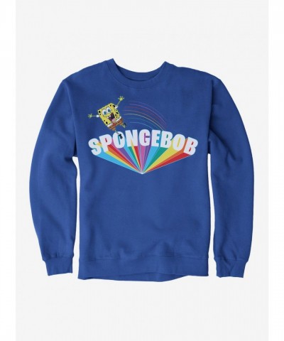 SpongeBob SquarePants Big Text Rainbow Unisex Sweatshirt