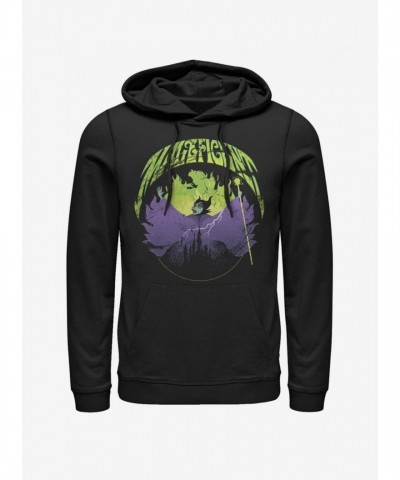 Disney Maleficent Hoodie for Men - Black Rock Design