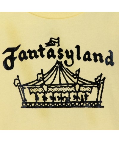 Fantasyland Princess Top for Girls - Disney100 Fashion Tee with Puffed Sleeves