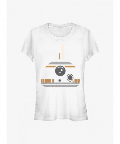 Star Wars BB-8 Minimalist Tee for Girls - White