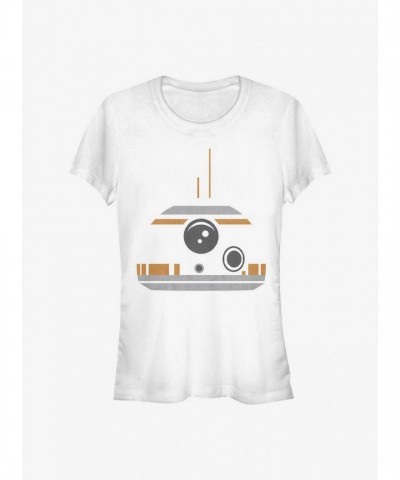 Star Wars BB-8 Minimalist Tee for Girls - White
