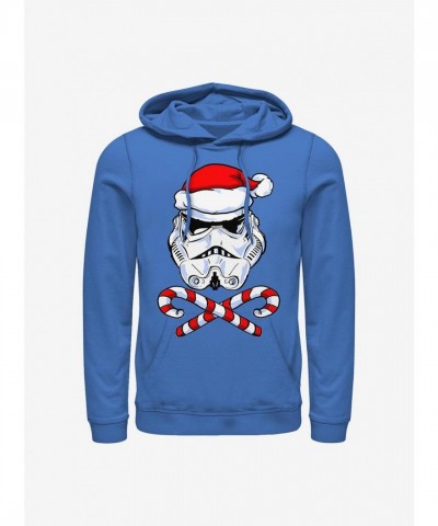 Star Wars Blue Santa Trooper Hoodie for Men