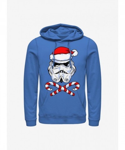 Star Wars Blue Santa Trooper Hoodie for Men