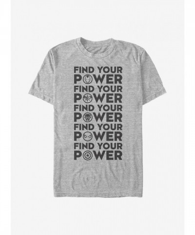 Marvel Avengers Team Power Grey T-Shirt for Men