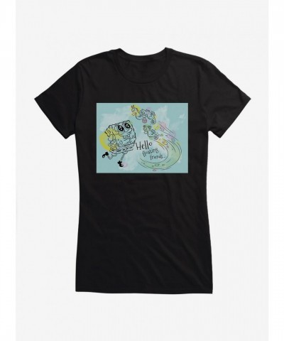 SpongeBob SquarePants Floating Friends Lightweight Tee for Girls