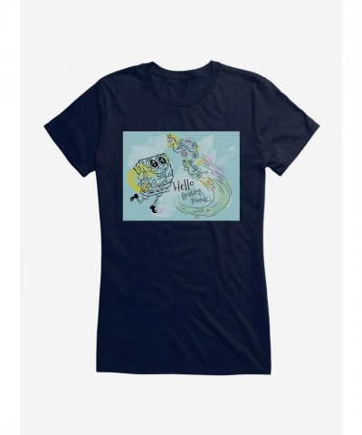 SpongeBob SquarePants Floating Friends Lightweight Tee for Girls